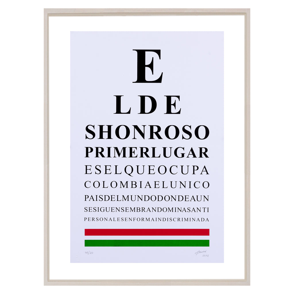 Examen de visión "El deshonroso primer lugar"