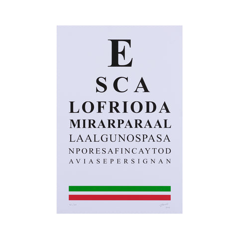Examen de visión "Escalofrío da mirar"