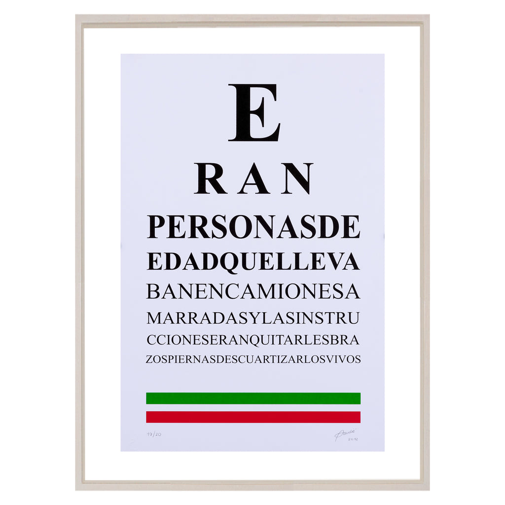Examen de visión "Eran personas"
