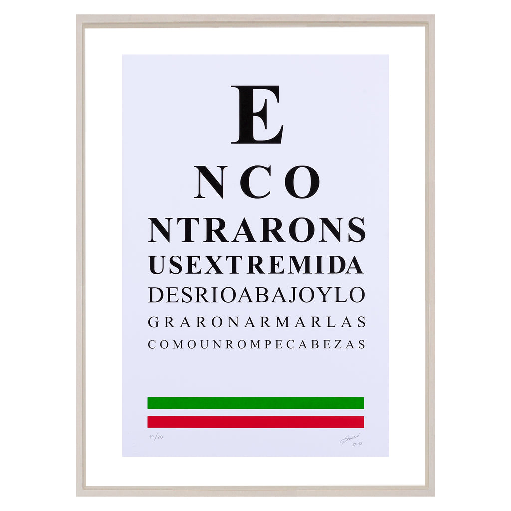 Examen de visión "Encontraron"