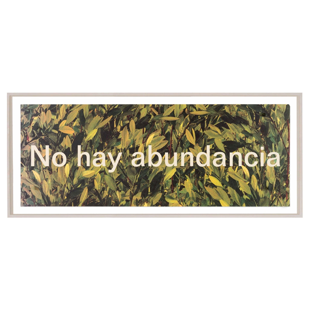 No hay abundancia